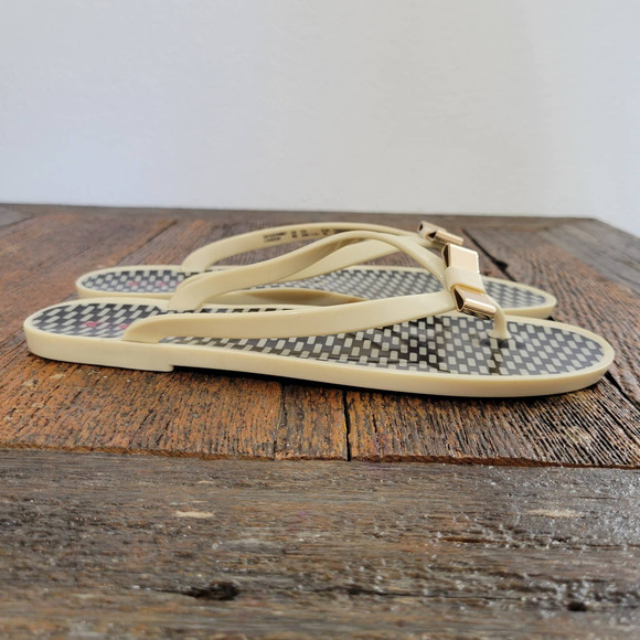 Coach Shoes - Coach 'Landon' Jelly Flip Flop Striped Sandals